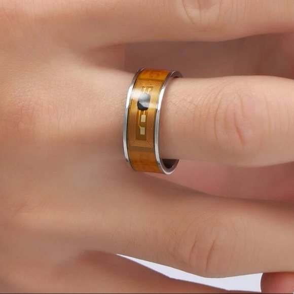 ✨3/38 New Stainless Steel Computer Chip | NFC Chip Band Ring Unique Unisex Gift - Picture 13 of 15